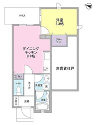 シュシュ都立大学の物件間取画像